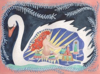 Visions West Gallery :: Bruce :: Inside the Belly of a Swan (red hair with eyes)