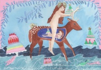 Visions West Gallery :: Bruce :: Inside the Belly of the Stag (two women)