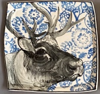 Visions West Gallery :: Bruce :: Reindeer Dinner Plate