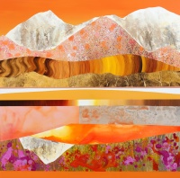 Visions West Gallery :: Bruce :: Orange Hawkweed and Montana Agate