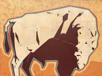 Visions West Gallery :: Bruce :: Bison in Orange