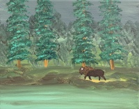 Visions West Gallery :: Bruce :: Bison by the River