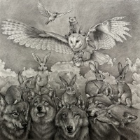 Visions West Gallery :: Bruce :: Wolves with Bunnies