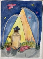 Visions West Gallery :: Bruce :: A Safe guarded Man Salvages Her Needs