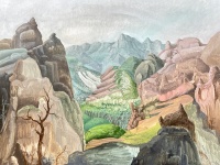 Visions West Gallery :: Bruce :: Cracked mountain breaks, perpetual spring valley, no human has tread