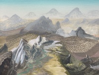 Visions West Gallery :: Bruce :: Miraculous orb, radiance of unseen light, be healed in the stream