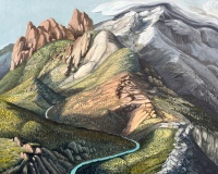Visions West Gallery :: Bruce :: Mountains colliding, smashing with heaving layers, the earth uprising