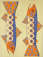 Visions West Gallery :: Bruce :: Untitled (Trout Painting No. 1)