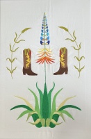 Visions West Gallery :: 1 groove-is-in-the-heart Jane :: Agave & Bluebonnet
