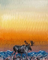 Visions West Gallery :: Bruce :: Moose in Twilight