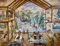 Visions West Gallery :: 1 cozy-big-sky-dream-cabin Johnny :: Cozy Big Sky Dream Cabin