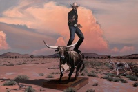 Visions West Gallery :: 1 action-painting Tracy :: Makeshift Monument