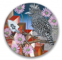 Visions West Gallery :: 2147483647 cadenas-de-amor Christian :: Bird alphabet tondo- A (antshrike and arrowhead)