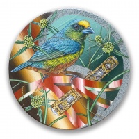 Visions West Gallery :: 2147483647 cadenas-de-amor Christian :: Bird alphabet tondo- E (euphorbia and etui)