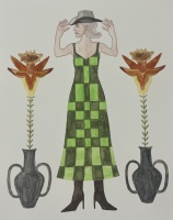 Visions West Gallery :: 1 roman-boot Jane :: Amoung the Daffodils