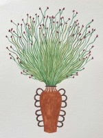 Visions West Gallery :: 1 roman-boot Jane :: Potted Ocotillo