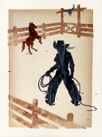 Visions West Gallery :: 1 Jed :: Shellacked Cowboy LIV