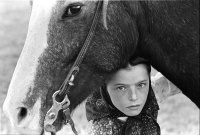 Visions West Gallery :: Bruce :: Hutterite Girl with Her Horse