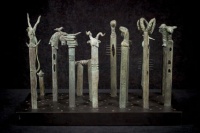 Visions West Gallery :: Bruce :: Fence Post Maquettes