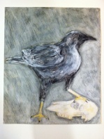 Visions West Gallery :: Bruce :: Blackbird with Skull