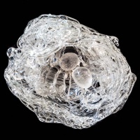 Visions West Gallery :: Bruce :: Glass Nest, 2 Eggs