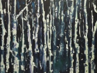 Visions West Gallery :: Bruce :: Night Aspens (Diptych)
