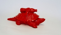 Visions West Gallery :: Bruce :: Cloned Red Snapping Turtle with Petbottle