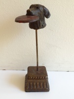 Visions West Gallery :: Bruce :: Bobble Head Lab with Red Frisbee 