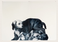 Visions West Gallery :: Bruce :: With Her Pups (after Oudry)