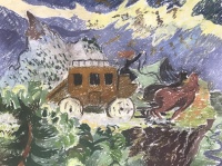 Visions West Gallery :: Bruce :: Fiery Red Head's New Carriage, Scene 3