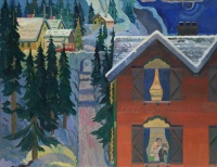 Visions West Gallery :: Bruce :: Cabin over the Bridge (and a woman learned about her father's death)