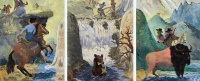 Visions West Gallery :: Bruce :: Fishing Adventure Triptych