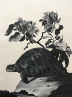 Visions West Gallery :: Bruce :: Tortoise (after Hondecoeter, Heade, and Lear)